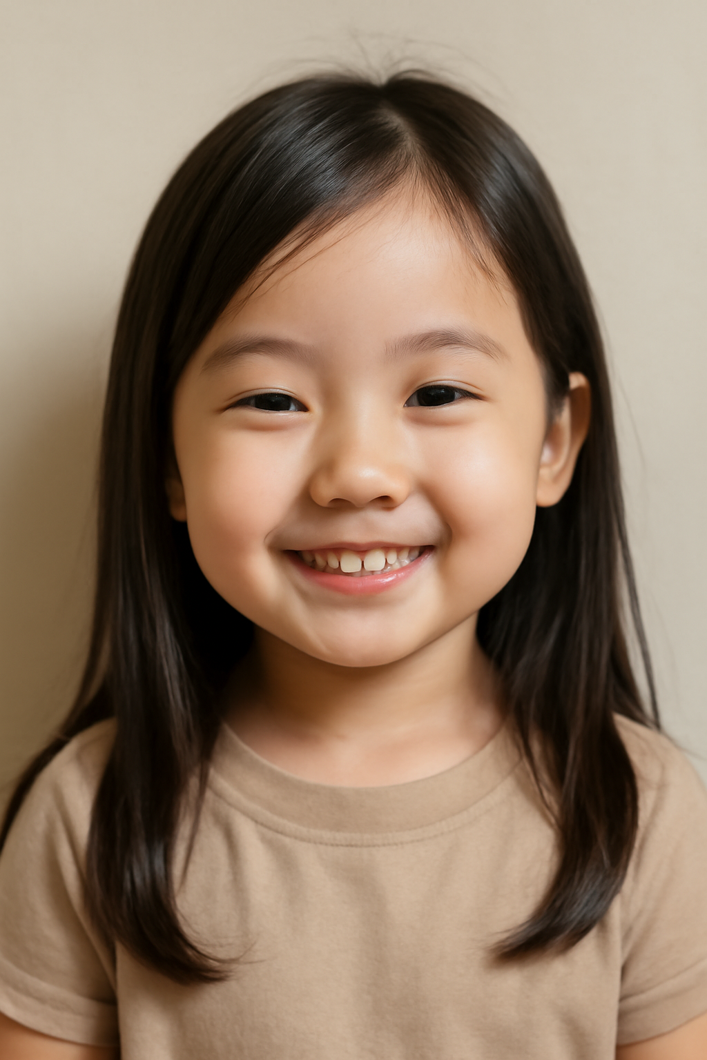 Smily face of a cute asia girl