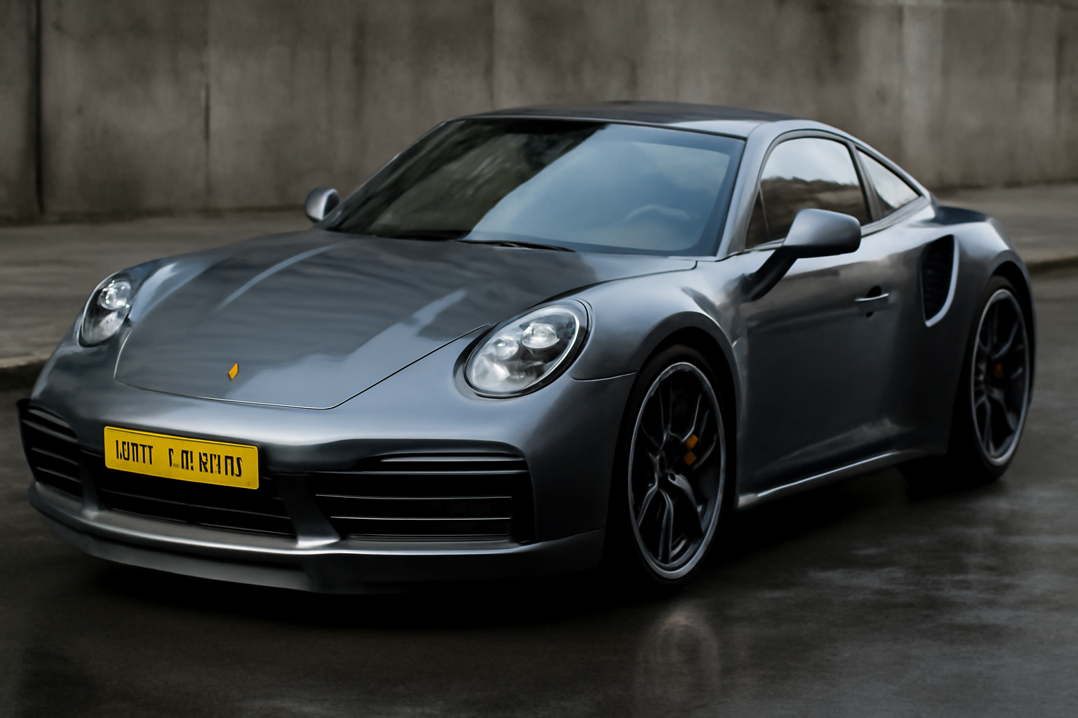 Realistic visualization on a Porsche 911 Turbo s